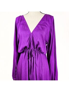 🦋LAST🦋 NWT Bali ELF Linda High-Low Maxi Dress, Violet, Size XL